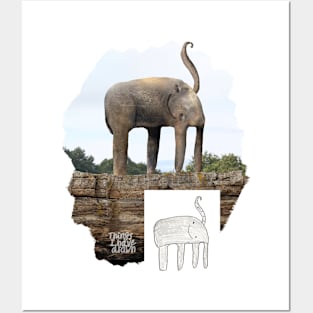 Happy Elephant / Splat Design Posters and Art